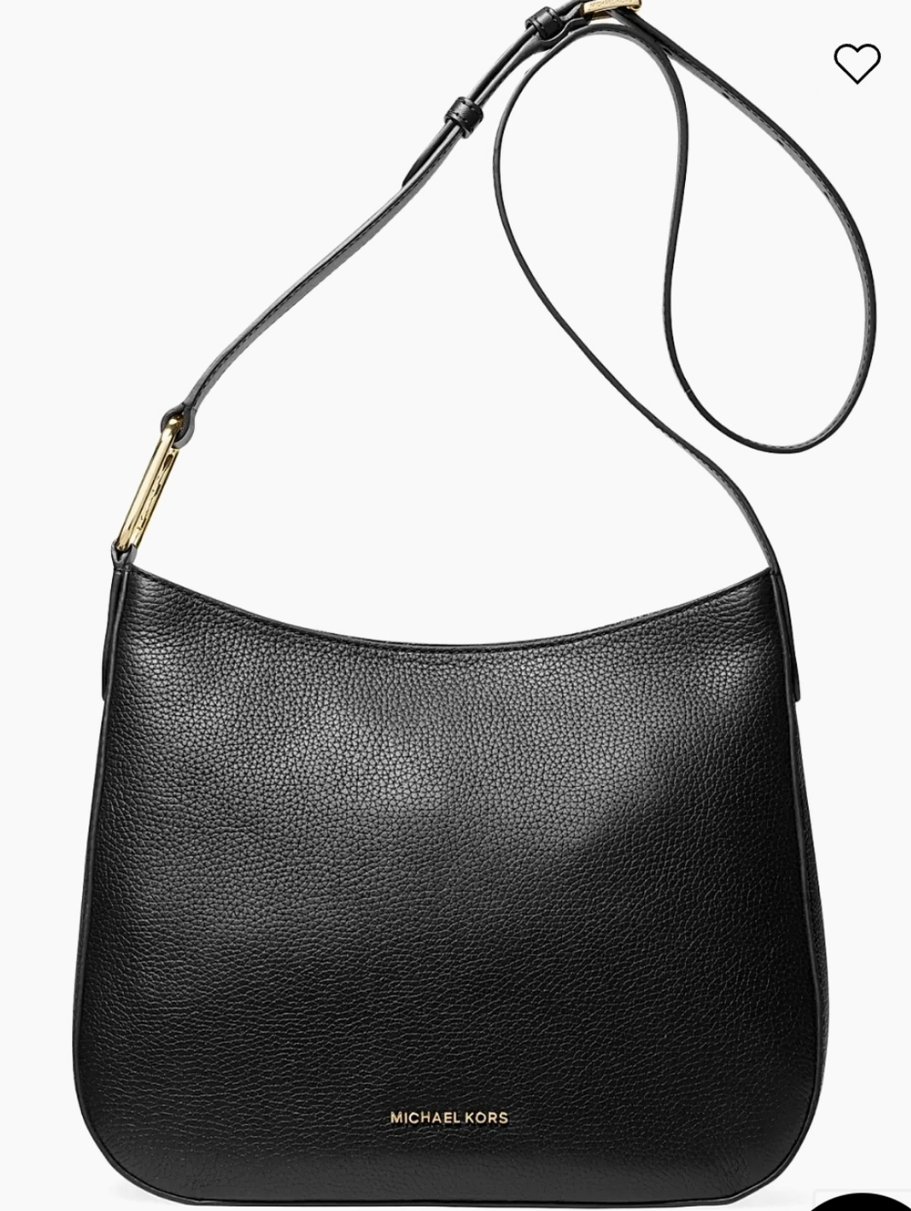 Michael Kors Black Kensington Leather Shoulder Bag NWOT